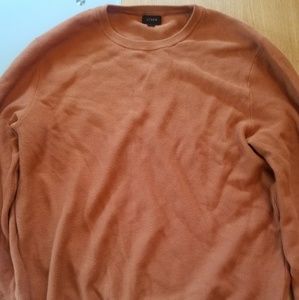 J Crew cotton crewneck sweater glazed ginger